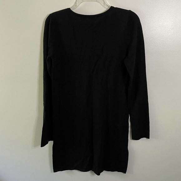 Forever 21 Black Knit Lace Up Sweater Dress - Picture 3 of 3